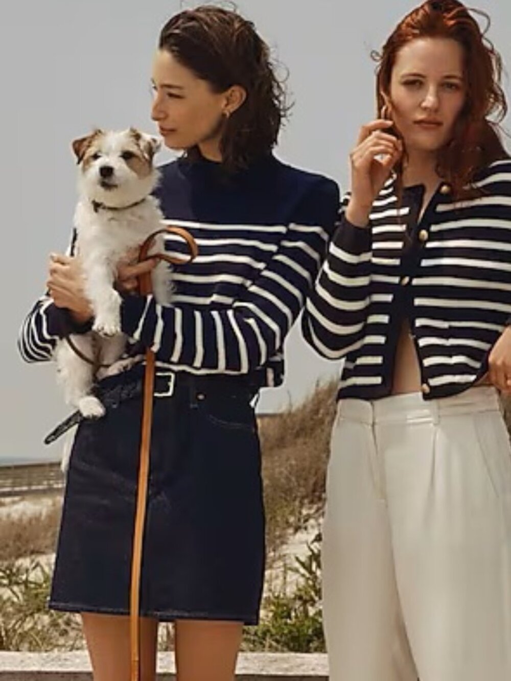 J. Crew Heritage cotton Rollneck™ sweater in stripe, XS